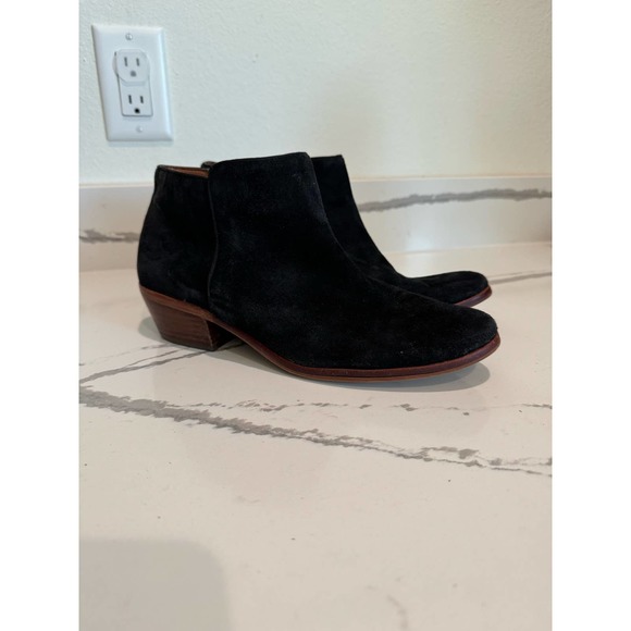 Sam Edelman Booties Black‎ Zip Up Women's Size 8 - Picture 1 of 7